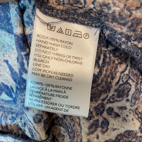 Ecote paisley print sleeveless loose fit top small - Picture 4 of 6